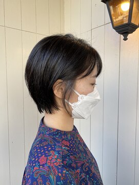 アムレヘアー(amule hair) 【amule hair】ショート×イヤリングカラー