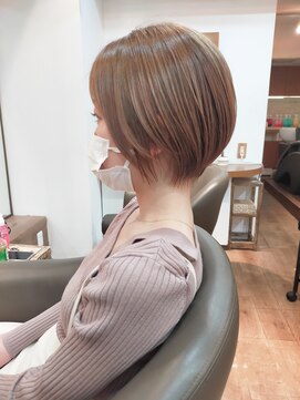 リアン(lien) デザインカラーシルキーベージュ白髪ぼかしハイライト☆自由が丘