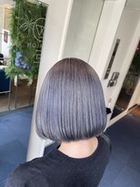 ダブル アンダーバー サロン(W_SALON) 【W_SALON 河原町】アッシュグレー/丸みボブ