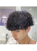 波巻きパーマ