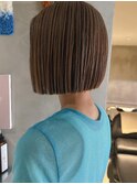 ミニボブ/ショート/ショートヘア/前下がりボブ/ぱつっとボブ