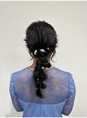 編み込みヘアセット♪