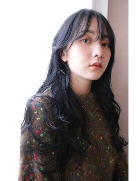 ジェムバイアルテフィーチェ(gem by artefice) アッシュブラック×ゆるふわロング