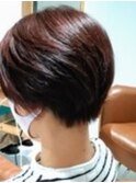 襟元スッキリショートボブ