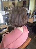 ナチュラルな白髪ぼかしハイライト