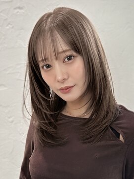 ジョエミバイアンアミ(joemi by Un ami) ★カールセミディシアーカラー姫カット小顔カット韓国レイヤー