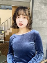 ルービック 江坂(Rubik's)&nbsp;ボブ/インナーカラー/イヤリングカラー/ミルクティーベージュ