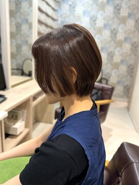 美容室 びゃんびゃん 社店 ショートボブ/インナーカラー/ベージュブラウン/イメチェン/美髪