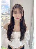レイヤーカット レイヤーロング☆ナチュラルな韓国レイヤー