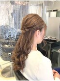 綺麗めハーフアップ