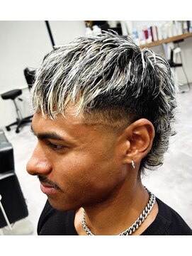 ルースト 京都駅前店(ROOST) ホワイトメッシュ　マレット