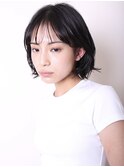 大人かわいい似合わせカット黒髪ショート小顔ボブネビージュ1203