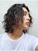 【Infinis】縦落ちツイストスパイラルパーマ×センターパート