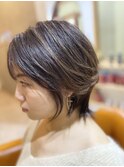 大人可愛い白髪ぼかし