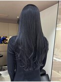ラベンダーブラック/髪質改善/暗髪/レイヤーカット[恵比寿駅]