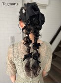 ツイン玉ねぎ☆リボンアレンジ