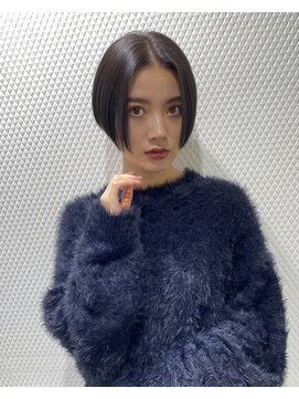 エアー 青山(AIR) 丸みショートシースルーバングくびれショートボブミニボブ