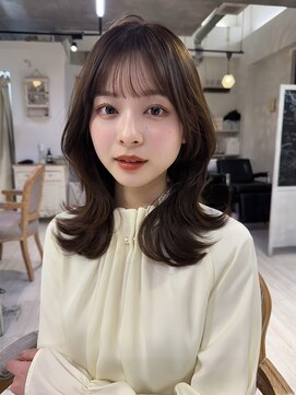 ミミバイカシュカシュ(mimi by cache cache) 前髪カットサイドバングワイドバングフルバング前髪おくれ毛