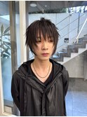 メンズカットシャギーカットウルフカットレイヤーカット