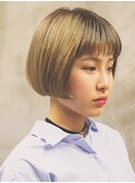niiカット×ハイトーンベージュアッシュ