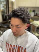 ノンヘアー(non hair)&nbsp;メンズパーマ　7：3パートスタイル