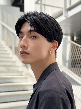 ガーデン 銀座(GARDEN) センターパート曲がる縮毛矯正フェザーパーマ銀座一丁目