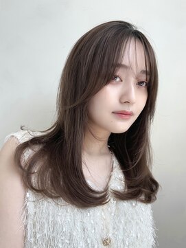 ザックラフィネ(ZACC raffine) ミディアムレイヤー/グレージュ/簡単スタイリング