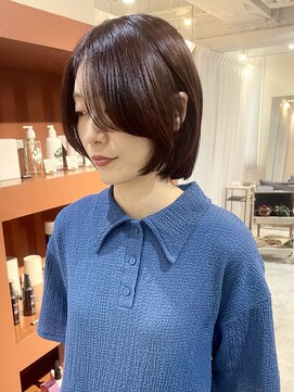 プフ 伏見(puf) [puf 伏見/丸の内/栄/名古屋]レッドカラーボブ★浅田