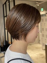 エリマ 調布(elima)&nbsp;調布レディースショートボブワンカラーオレンジブラウンカラー