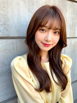 20代30代40代50代/クビレ/前髪あり/大人可愛い/ココアブラウン