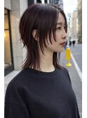 レイヤーウルフ マッシュウルフ ストレートヘア 銀座 個性