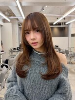 ヒュー 広島(HEW)&nbsp;シースルーバングハッシュカットミディアムレイヤー