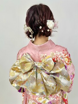 ピエドプールポッシュ(PiED DE POULE POCHE) ツインアレンジ × 金箔