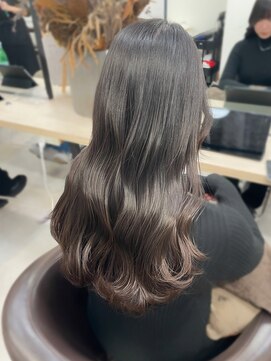 ベルム(Belme) ★くびレイヤー韓国風巻き髪ショコラアッシュ/髪質改善カラー