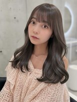 エヌアイ オモテサンドウ(ni omotesando)&nbsp;大人かわいい◇暗め透明感ミルクティーベージュ顔周りカット