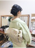 訪問着着付けとアップアレンジ　【ヘアアレンジ　立川南/立川】