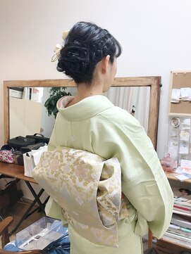 ロカット サロン(Roquat Salon) 訪問着着付けとアップアレンジ　【ヘアアレンジ　立川南/立川】