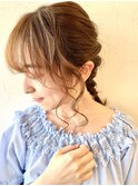カジュアルヘアアレンジ。