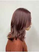 デイズ(DAYS)&nbsp;＊【DAYS】ピンクベージュ　ハイライト×外ハネ鎖骨ロブ＊