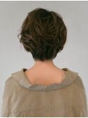 無造作パーマショート/三軒茶屋_丸みショート_ボリュームパーマ