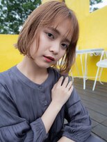 ヘアアンドリラクゼーション シャッセ(Hair&Relaxation SASE)&nbsp;ハイトーンの柔らかいボブ