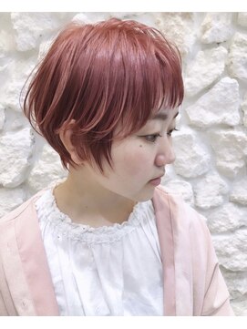モアナバイヘッドライト 曽根店(Moana by HEADLIGHT) Moana#ショート#大人かわいい#ケアブリーチ#ピンク