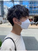 波巻きスパイラルツイストスパイラルパーママッシュメンズヘア