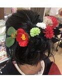ハーフアップ