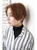 大人可愛い20代30代40代黒髪前下がりショートボブ丸みショート