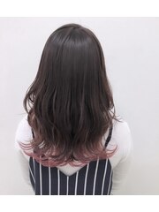 Moana【大宮】#毛先カラー#裾カラー#ピンクカラー