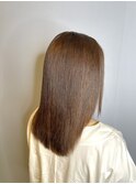 縮毛矯正ロング♪コスメストレート髪質改善ココアベージュ