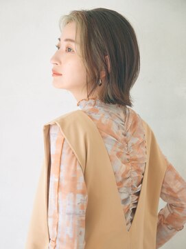 リトル 中野(little) 王道ぱっつんボブ×フェイスカラー