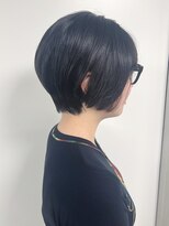 【morio原宿】ハンサムショート 黒髪 前髪なし