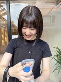 ぱつっとボブ×ボブ×暗髪ボブ×地毛風カラー×10代20代30代